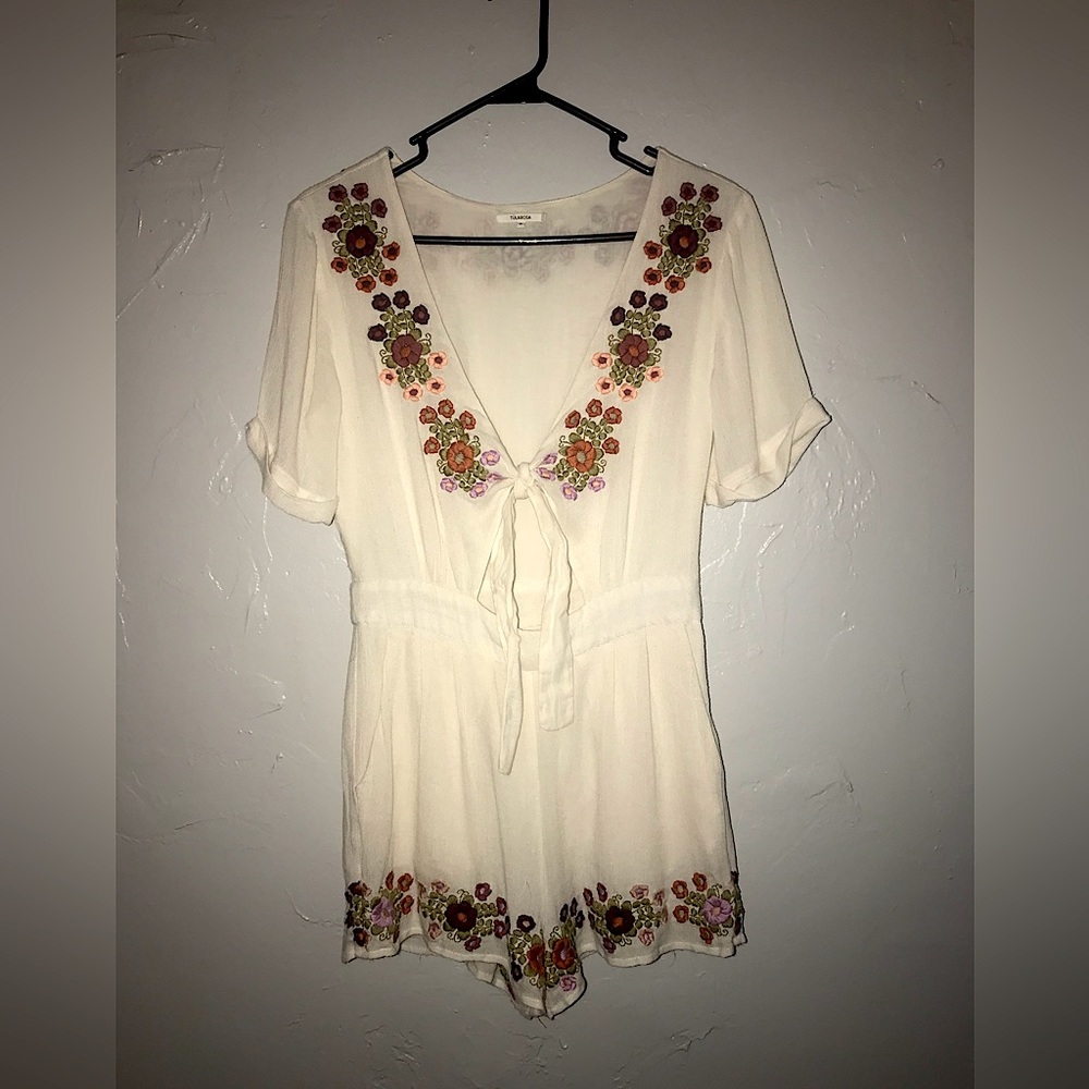 Tularosa Rowley Embroidered Romper